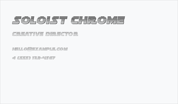 Soloist Chrome Business Card