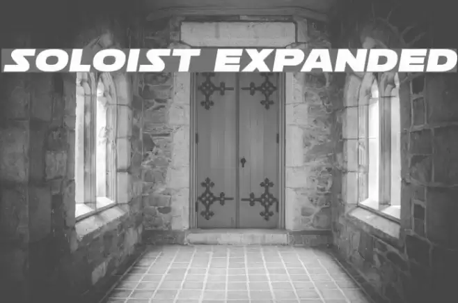 Soloist Expanded Font examples