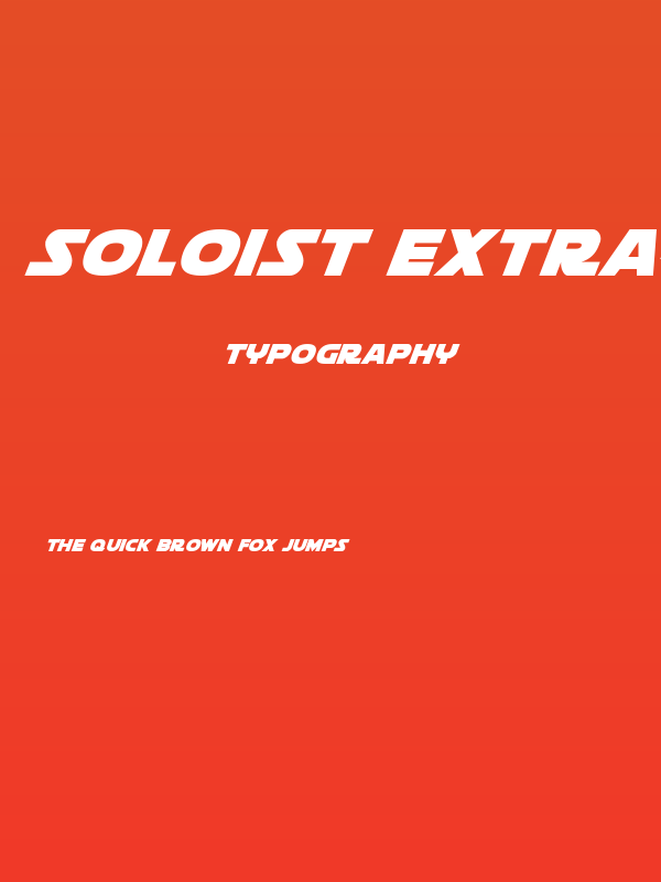 Soloist Extra-Italic Poster