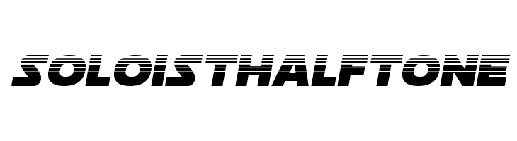 Soloist Halftone  フリーフォントのダウンロード