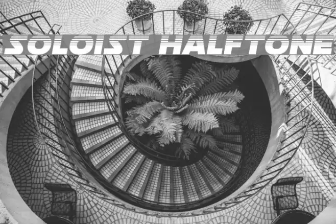 Soloist Halftone Font examples