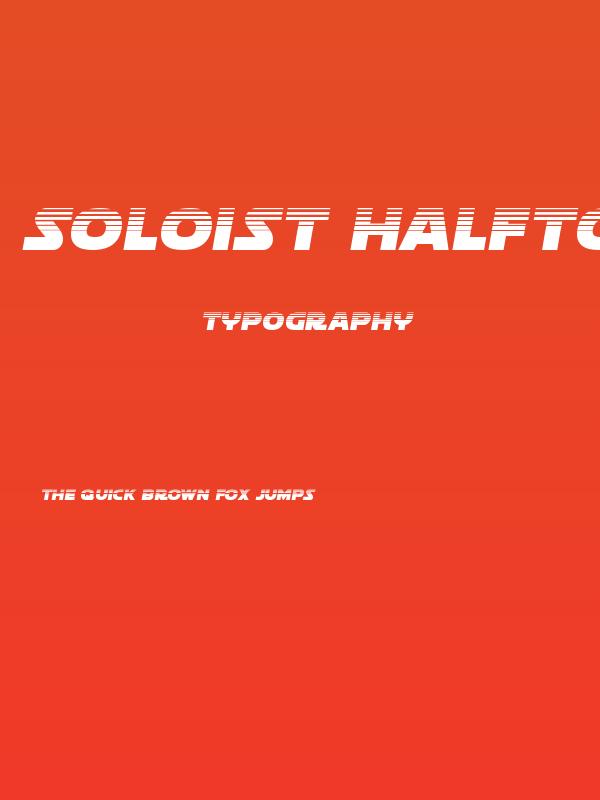 Soloist Halftone Poster