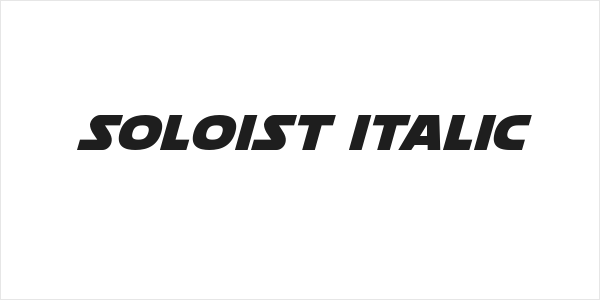 Soloist Italic Logo