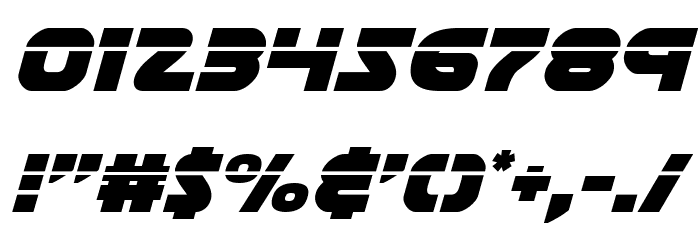 Soloist Laser Italic Font OTHER CHARS