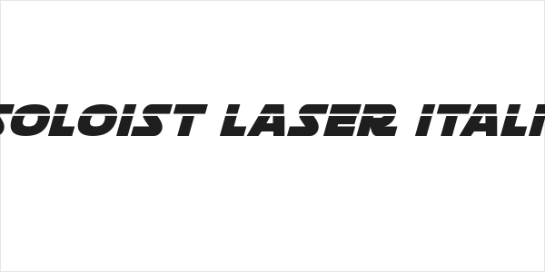 Soloist Laser Italic Logo