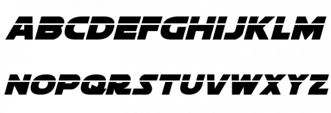 Soloist Laser Italic फ़ॉन्ट लोअरकेस