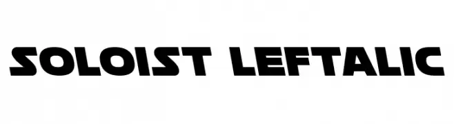 Soloist Leftalic  تنزيل الخطوط