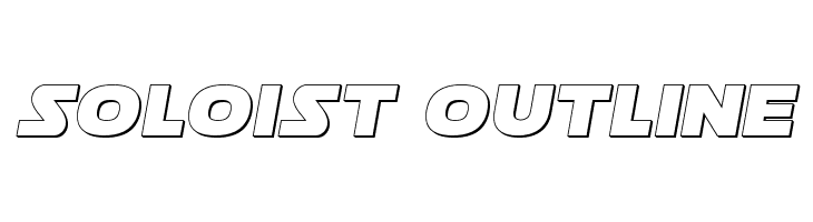 Soloist Outline  Frei Schriftart Herunterladen