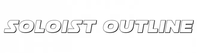 Soloist Outline  Free Fonts Download