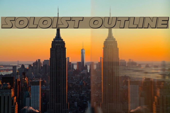 Soloist Outline Font examples