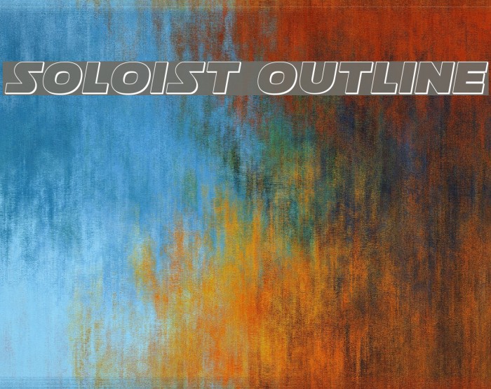 Soloist Outline Font examples