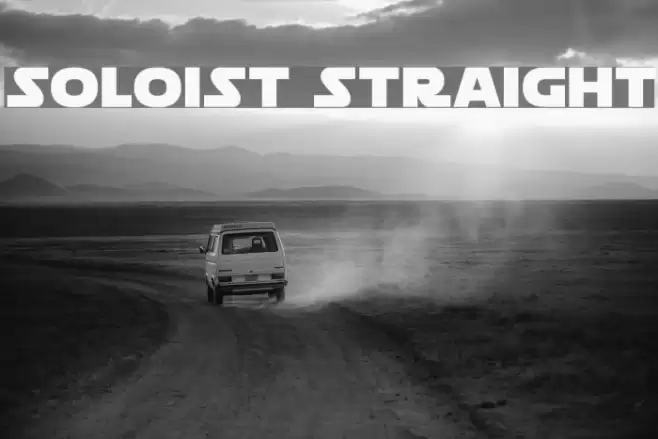 Soloist Straight Font examples