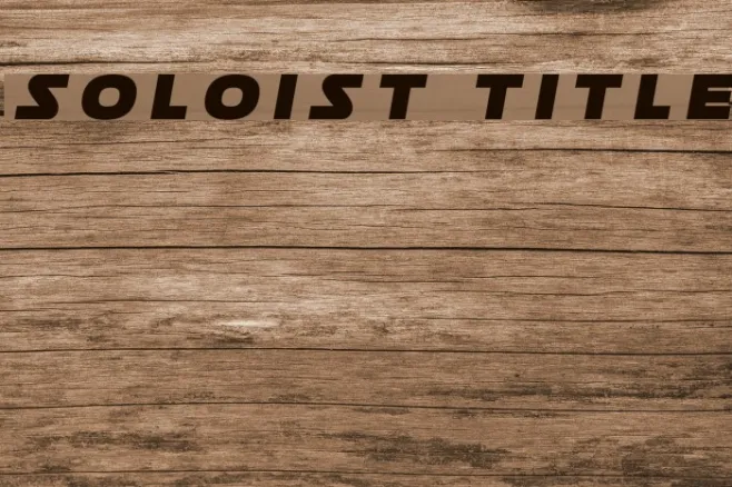 Soloist Title Example 1