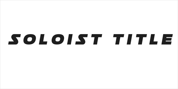 Soloist Title Logo