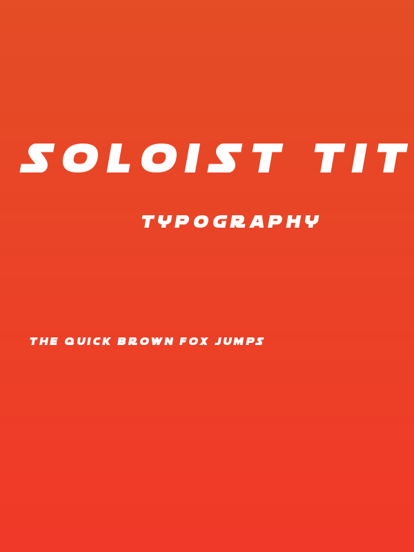 Soloist Title Poster