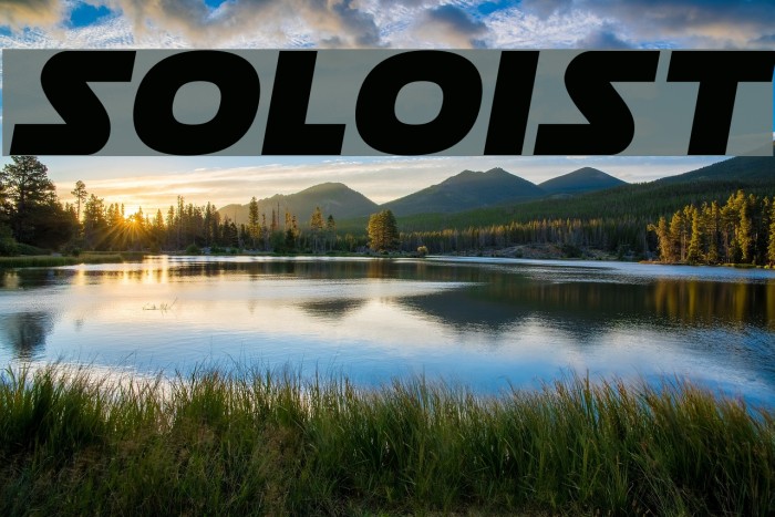 Soloist Font examples