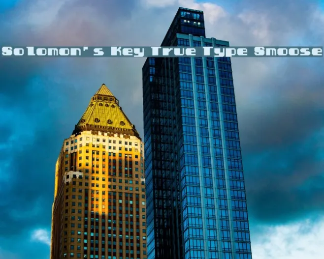 Solomon's Key True Type Smoose Example 2