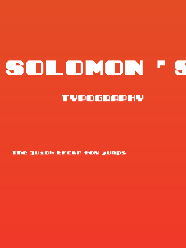 Solomon's Key True Type Smoose Poster