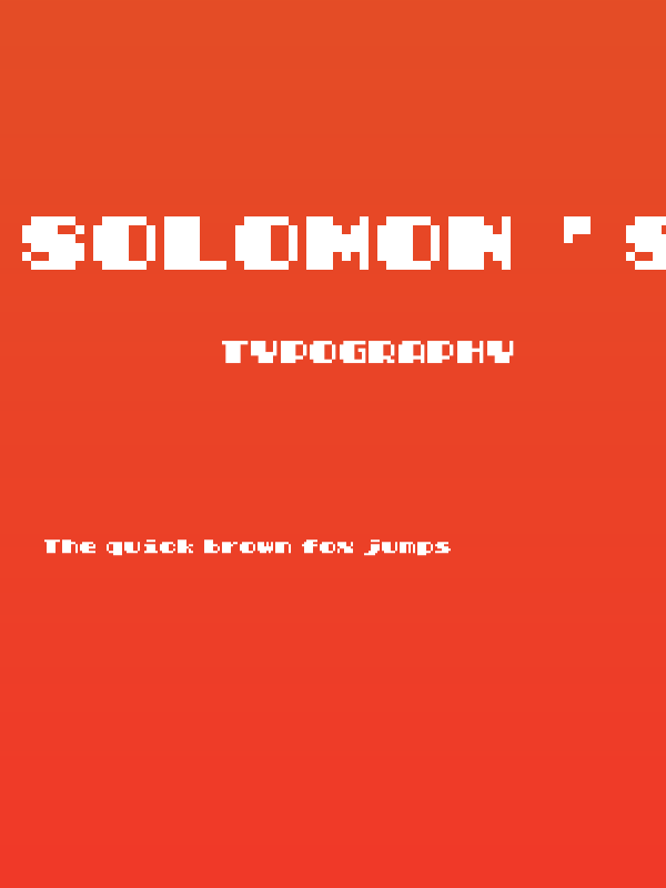 Solomon's Key True Type Poster