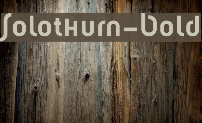 Solothurn-Bold Font examples