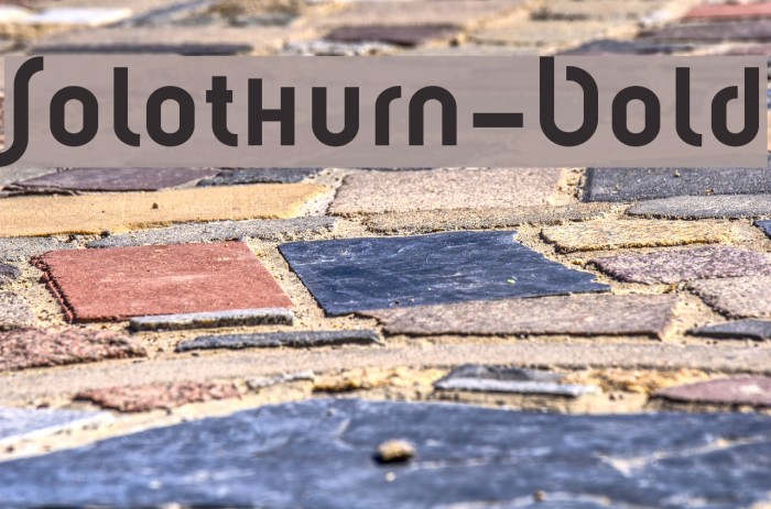 Solothurn-Bold Font examples