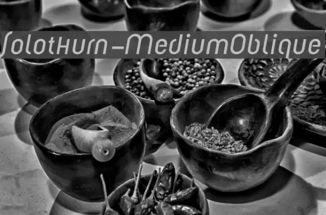 Solothurn-MediumOblique Font examples