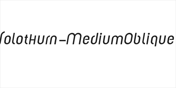 Solothurn-MediumOblique Logo