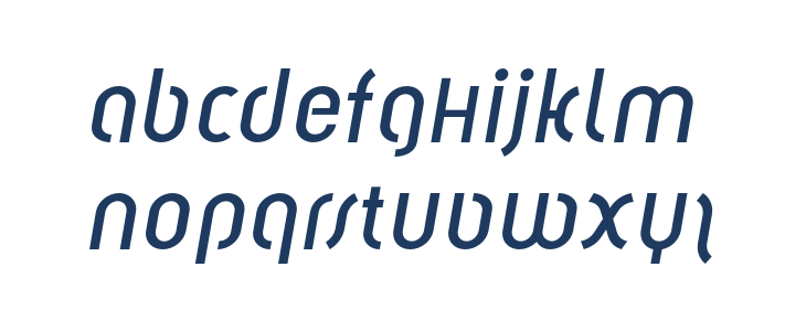 Solothurn-MediumOblique Lowercase