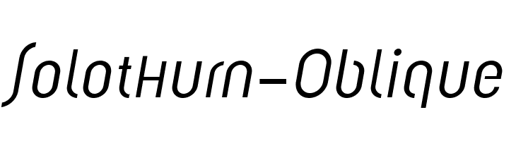 Solothurn-Oblique Font