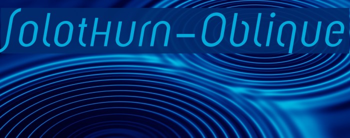 Solothurn-Oblique Font examples