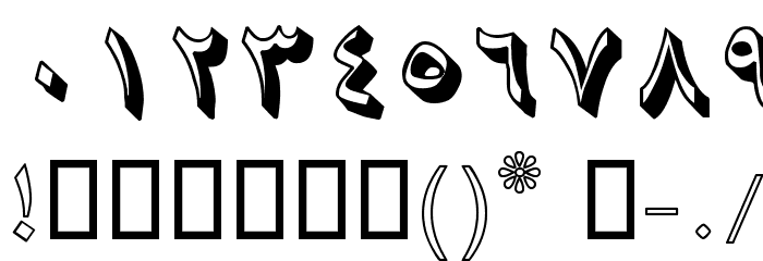 Sols Shadow Font OTHER CHARS