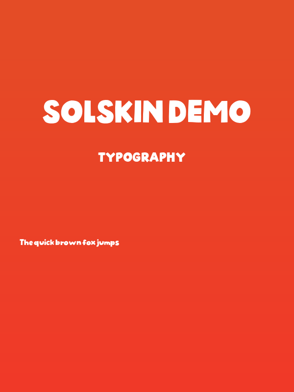 Solskin DEMO Poster
