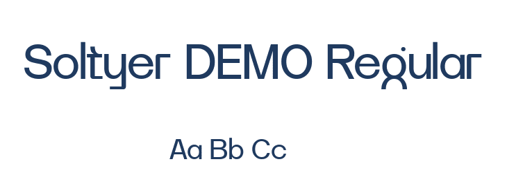 Soltyer DEMO Regular Font Preview