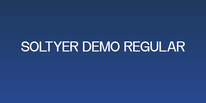 Soltyer DEMO Regular Social Header