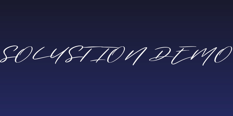 Solustion Demo Social Header