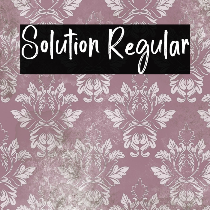 Solution Regular Example 1