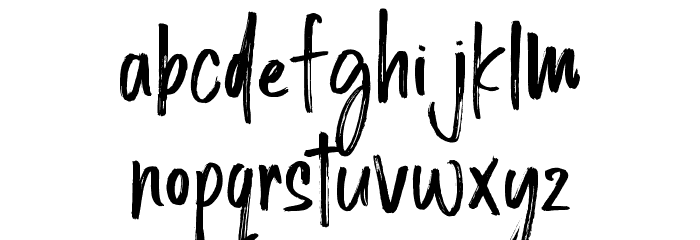 Solution Regular Font LOWERCASE