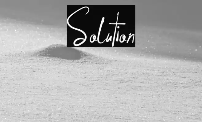 Solution Font examples