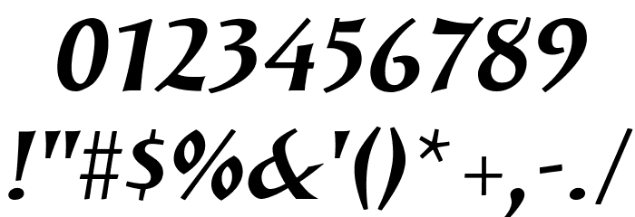 Solveig Bold Italic Fonte OUTROS PERSONAGENS