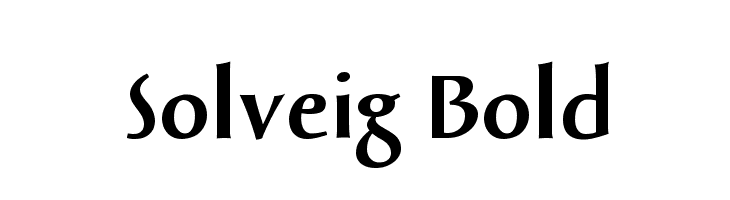 Solveig Bold Fonte