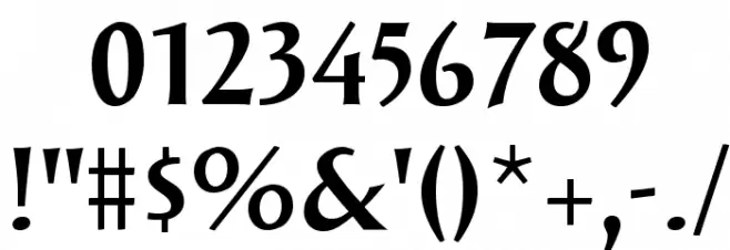 Solveig Bold Font OTHER CHARS