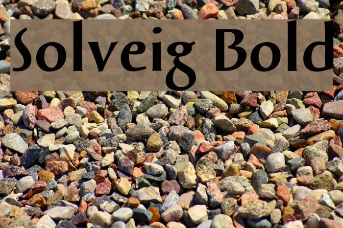 Solveig Bold Fonte examples