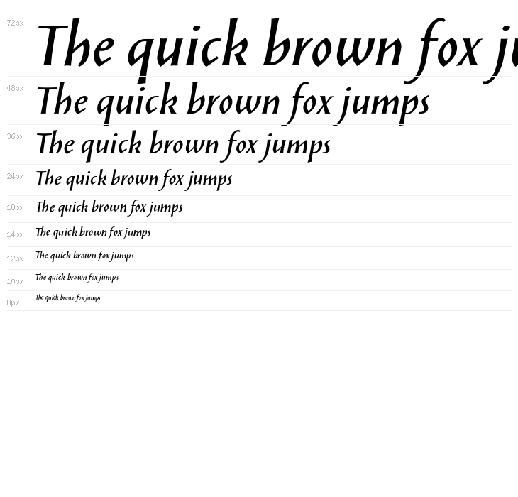 Solveig Demi Bold Italic Waterfall