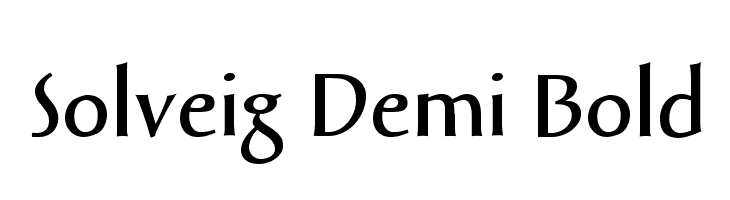 Solveig Demi Bold Fonte