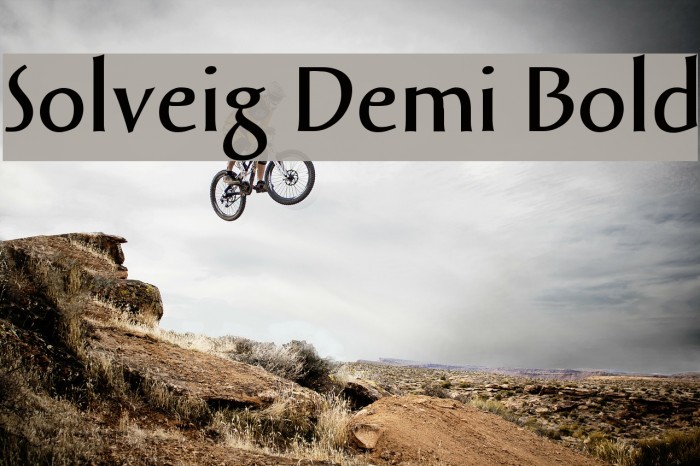 Solveig Demi Bold Font examples