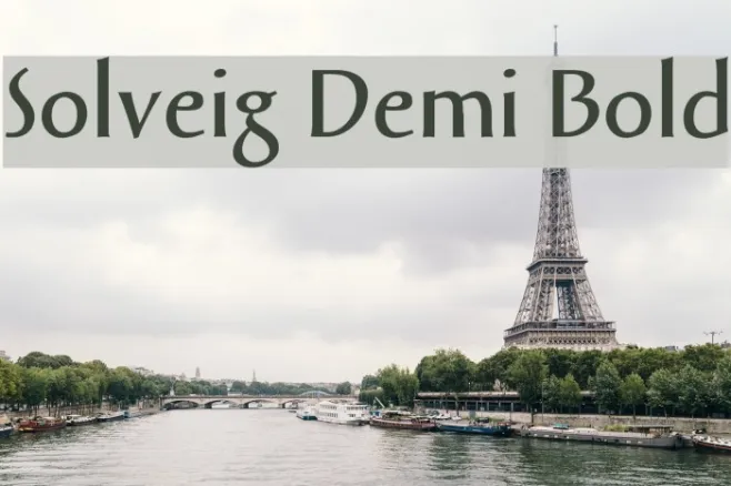 Solveig Demi Bold Example 3