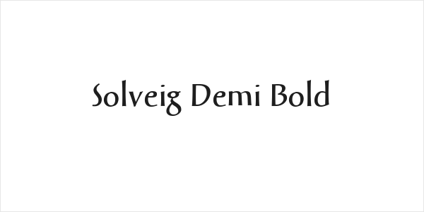 Solveig Demi Bold Logo
