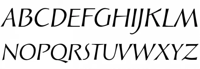Solveig Display Italic Fonte MAIÚSCULAS