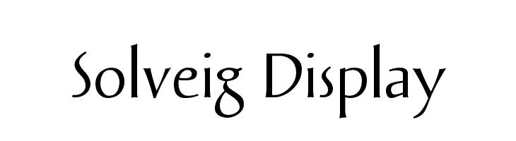 Solveig Display Font