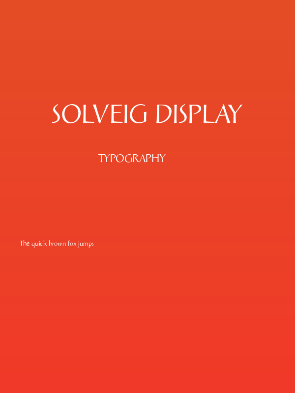 Solveig Display Poster